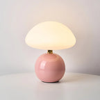 Franse Crème Paddenstoel Lamp Keramiek LED Sfeerverlichting Bauhaus Stijl Tafellamp Met Instelbare Kleuren