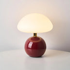 Franse Crème Paddenstoel Lamp Keramiek LED Sfeerverlichting Bauhaus Stijl Tafellamp Met Instelbare Kleuren