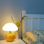 Franse Crème Paddenstoel Lamp Keramiek LED Sfeerverlichting Bauhaus Stijl Tafellamp Met Instelbare Kleuren