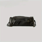 Vintage Gewassen Faux Leer Schouder Stadstas