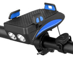 BikePro  4-in-1 Telefoonhouder, Powerbank, Verlichting & Claxon