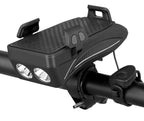 BikePro  4-in-1 Telefoonhouder, Powerbank, Verlichting & Claxon