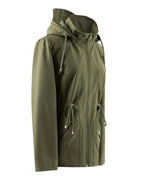 Dames Waterdichte Getailleerde Lente- en Herfstjas met Capuchon - Trenchcoat