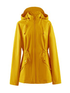Dames Waterdichte Getailleerde Lente- en Herfstjas met Capuchon - Trenchcoat