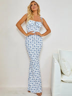 Fiona Bloemenprint Jurk met stretch
