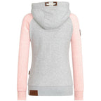 Dames Hoodie met Rits Slank Ontwerp Sportief Voor Actief