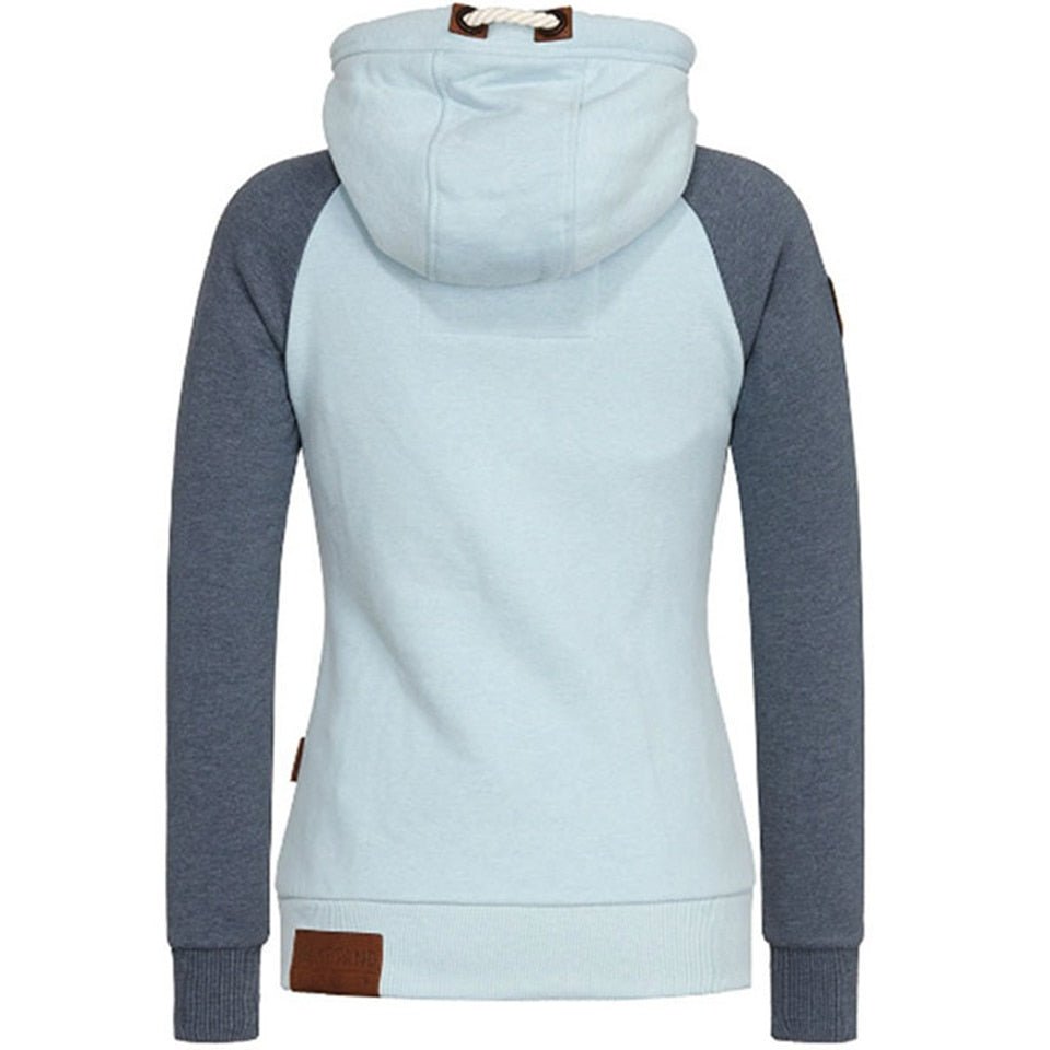 Dames Hoodie met Rits Slank Ontwerp Sportief Voor Actief