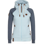 Dames Hoodie met Rits Slank Ontwerp Sportief Voor Actief