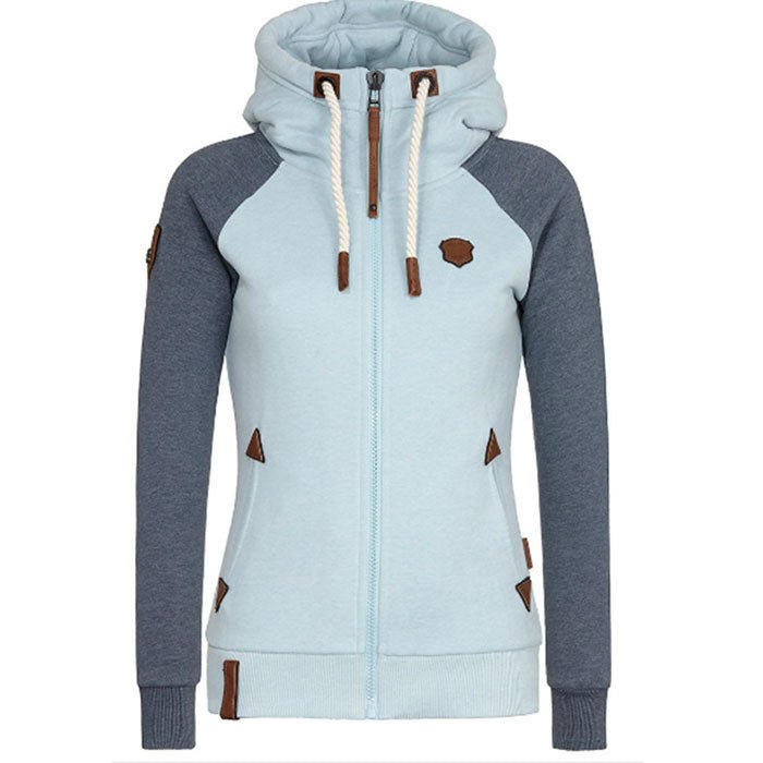Dames Hoodie met Rits Slank Ontwerp Sportief Voor Actief