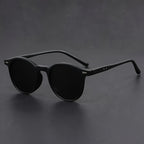 Heren Zonnebril Lichtgewicht Ronde Frame Retro Tortoiseshell Design Trendy Streetstyle Casual Modeaccessoire