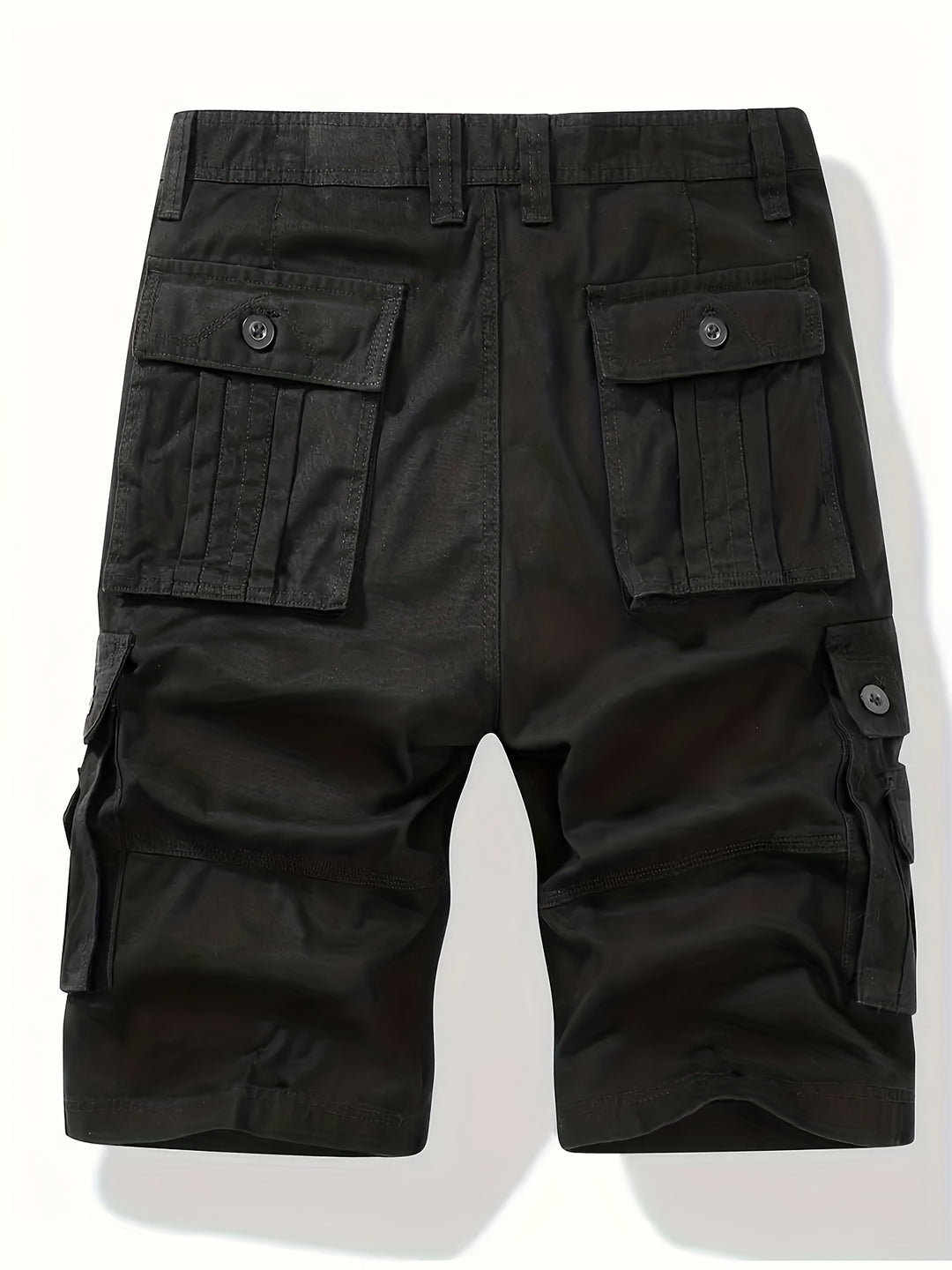 Heren Cargo Shorts met Katoen voor Zomer | Klassiek Design met Taille Trekkoord en Multi-Pockets voor Outdoor Activiteiten
