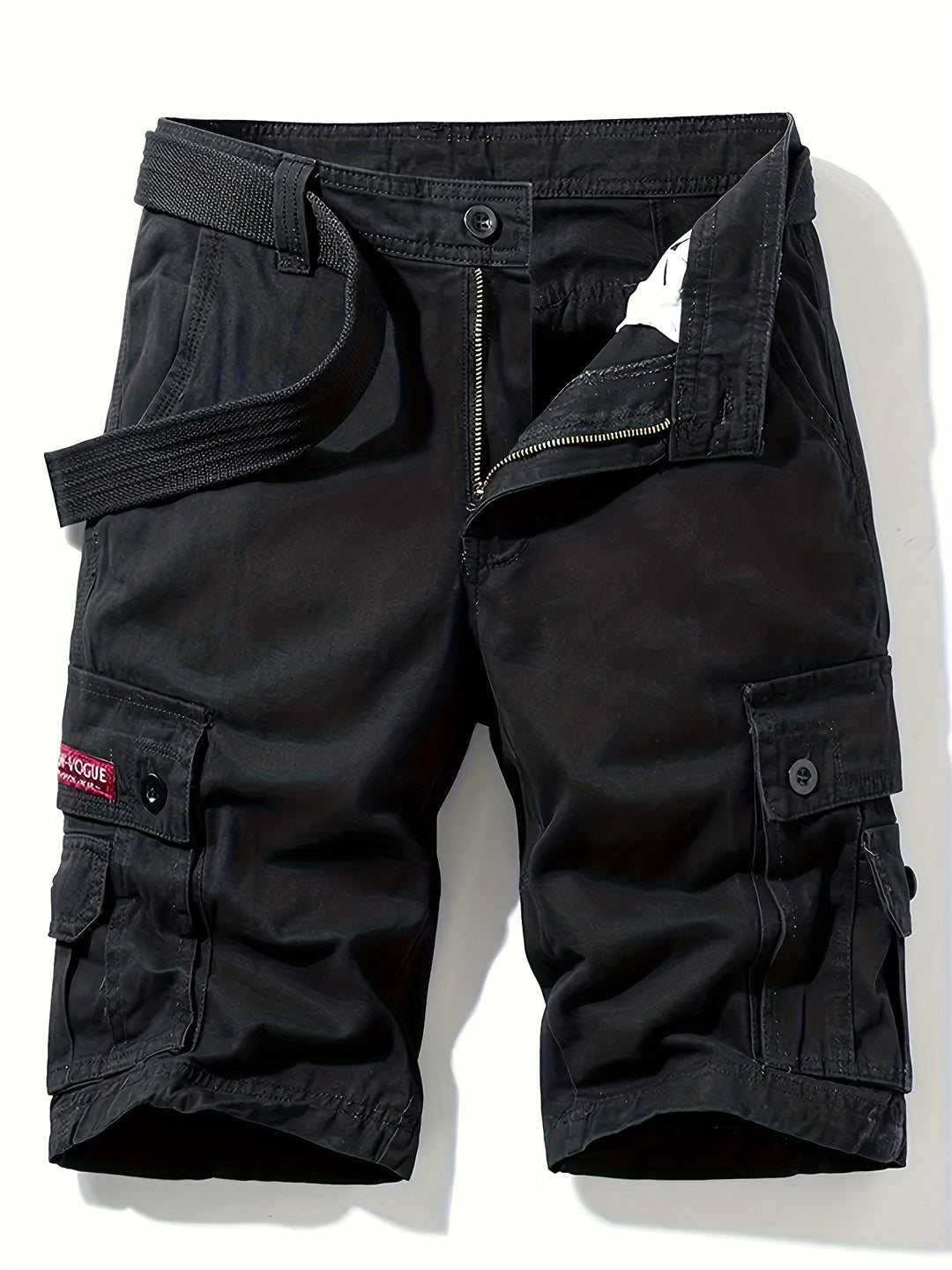 Heren Cargo Shorts met Katoen voor Zomer | Klassiek Design met Taille Trekkoord en Multi-Pockets voor Outdoor Activiteiten