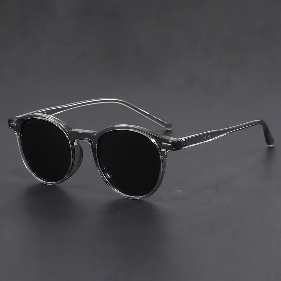 Heren Zonnebril Lichtgewicht Ronde Frame Retro Tortoiseshell Design Trendy Streetstyle Casual Modeaccessoire