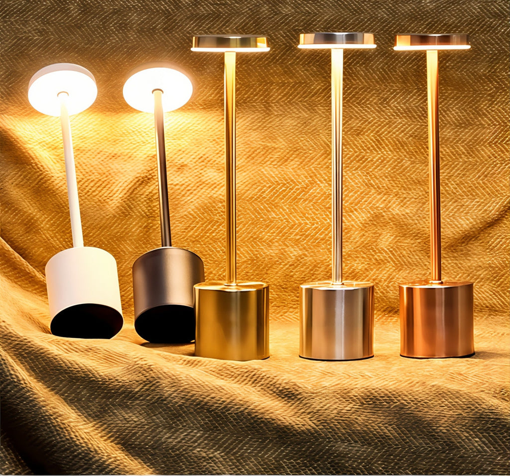 LuxeTouch | Draadloze LED Tafellamp met Instelbare Helderheid – Modern Design