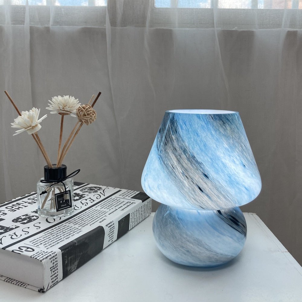 Glazen Paddestoel Lamp