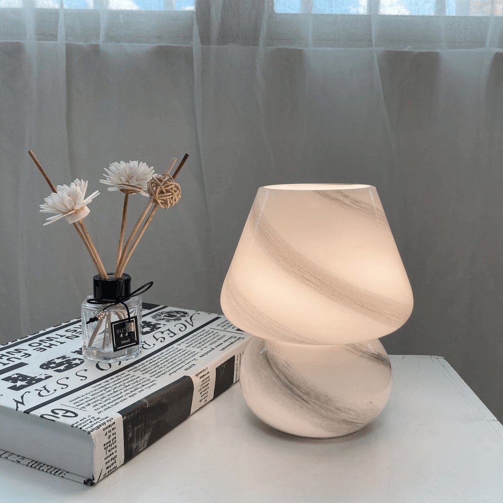 Glazen Paddestoel Lamp