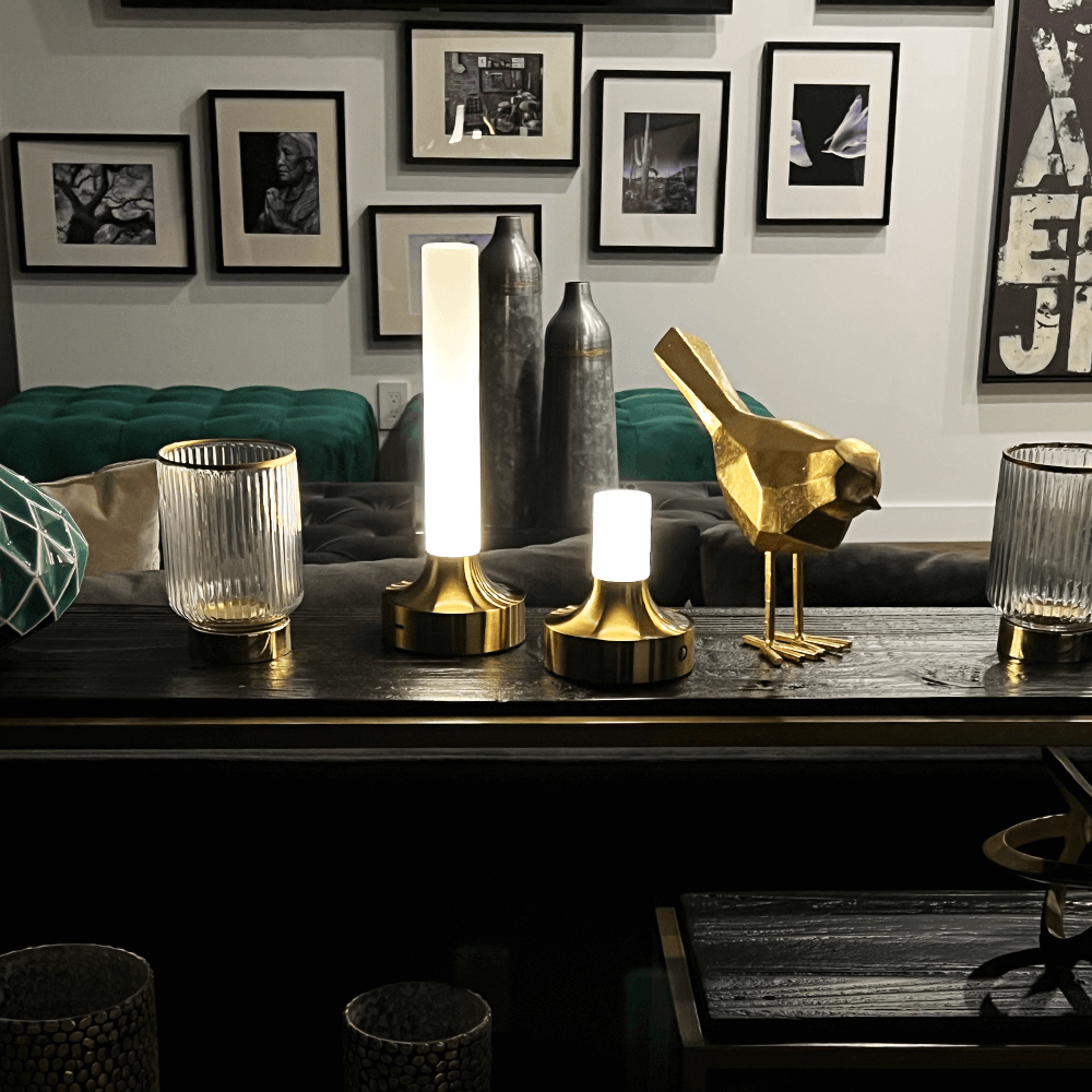 BoruGlow I Draadloze Tafellamp – Dimbaar LED, Waterbestendig voor Binnen & Buiten