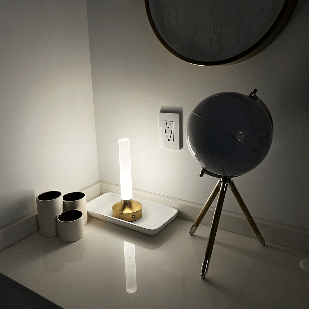 BoruGlow I Draadloze Tafellamp – Dimbaar LED, Waterbestendig voor Binnen & Buiten