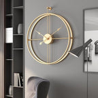 Gouden Scarlett Minimalistische Wandklok voor Modern Interieur