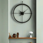 Gouden Scarlett Minimalistische Wandklok voor Modern Interieur