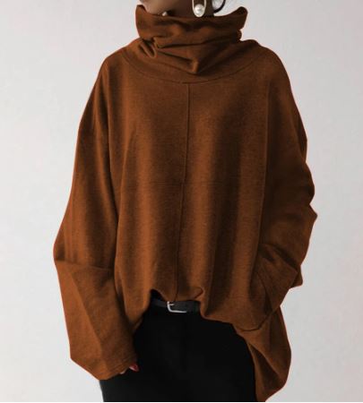 Dames Hoodies Coltruien Hoge Kraag Hoogwaardig Materiaal