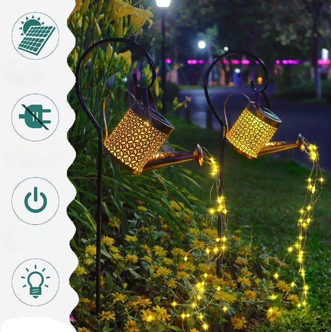 EnchantaCan - Zonne-energie Watering Can met Mystieke Gloed