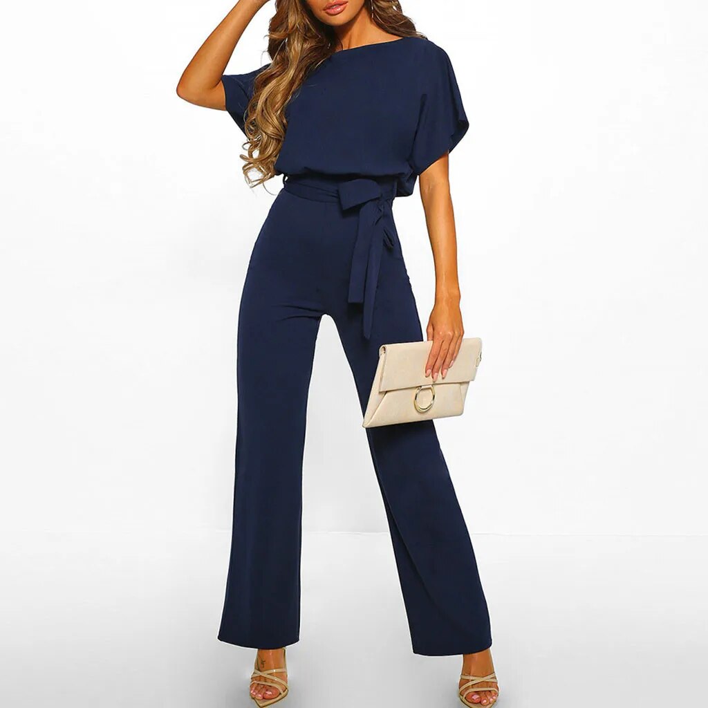 Stijlvolle Noa Jumpsuit Met Tailleband Voor Dames Voor Elke Gelegenheid