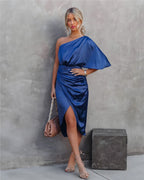 Alicia | Elegante zijden feestjurk