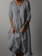 Carolien | Maxi-jurk met losse ronde hals