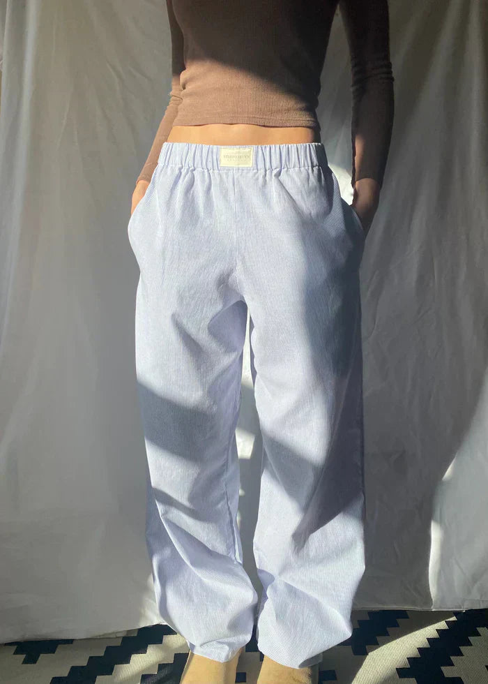 Ontspannen Gestreepte Broek | Katoen | Comfort & Stijl