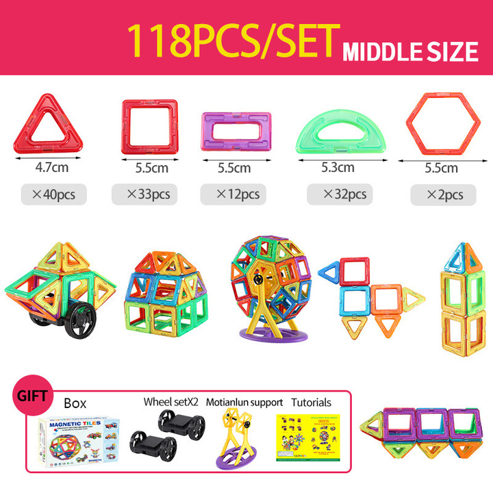 Magnet Building Blocks - laat uw creativiteit de vrije loop - Magnetische bouwstenen