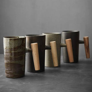 Nordic Earth Latte Mok - Aardse Thee en Koffiemokken van Hoge Kwaliteit Onyx / 1 mok