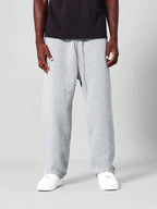 Basis grijze joggingbroek met rechte pasvorm en verlaagd kruis voor mannen Grijs / M