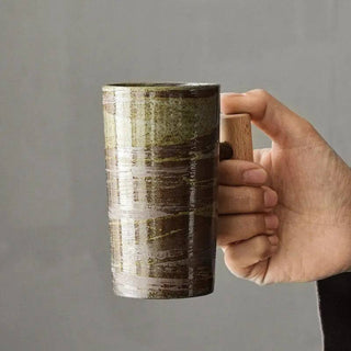 Nordic Earth Latte Mok - Aardse Thee en Koffiemokken van Hoge Kwaliteit Onyx / 1 mok