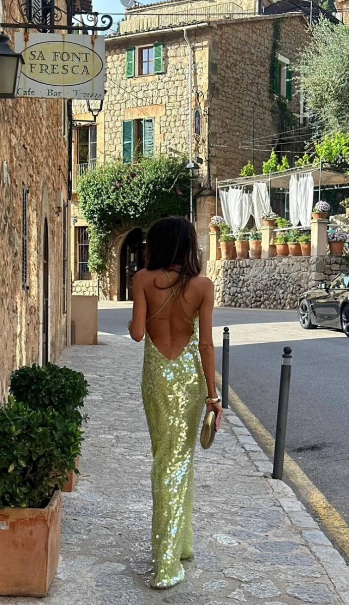 Valeriana - Sequins Maxi Jurk