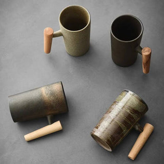 Nordic Earth Latte Mok - Aardse Thee en Koffiemokken van Hoge Kwaliteit Onyx / 1 mok