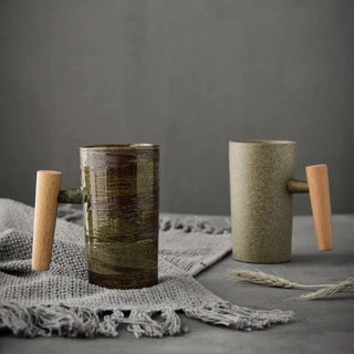 Nordic Earth Latte Mok - Aardse Thee en Koffiemokken van Hoge Kwaliteit Onyx / 1 mok