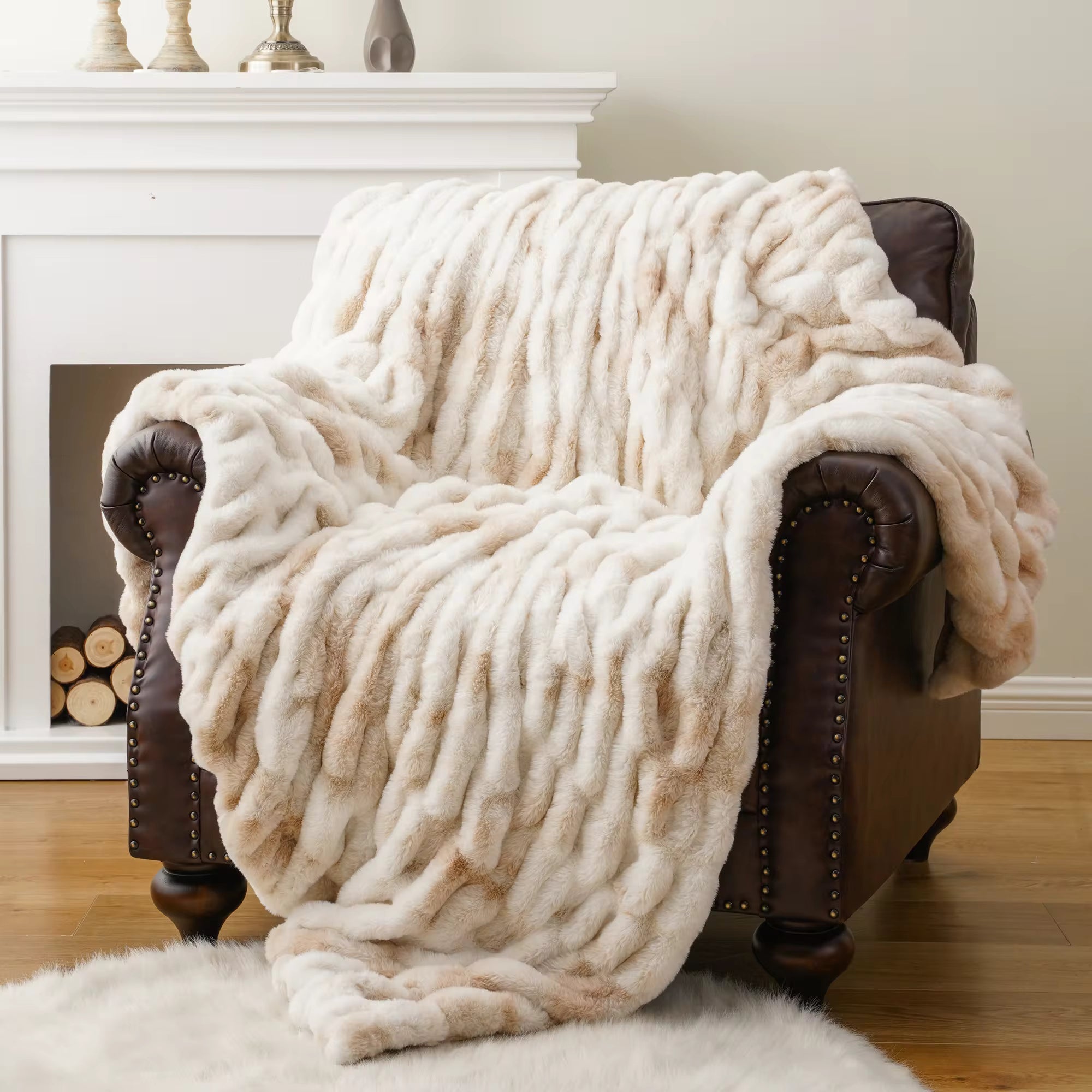 Chic Casa Faux Fur Deken™️