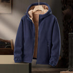 Heren Fleece Jacket Sherpa Gevoerd Capuchon Regular Pasvorm