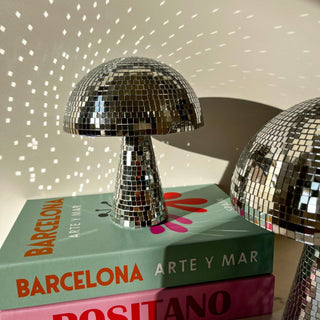 Disco Bal Paddenstoel met Retro Design en Licht
