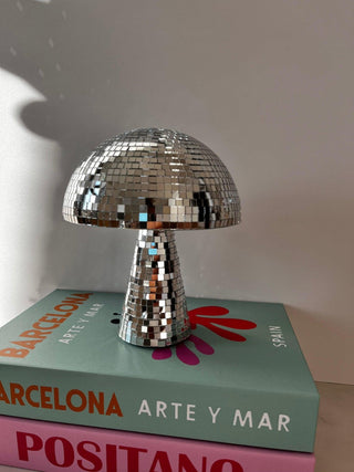 Disco Bal Paddenstoel met Retro Design en Licht