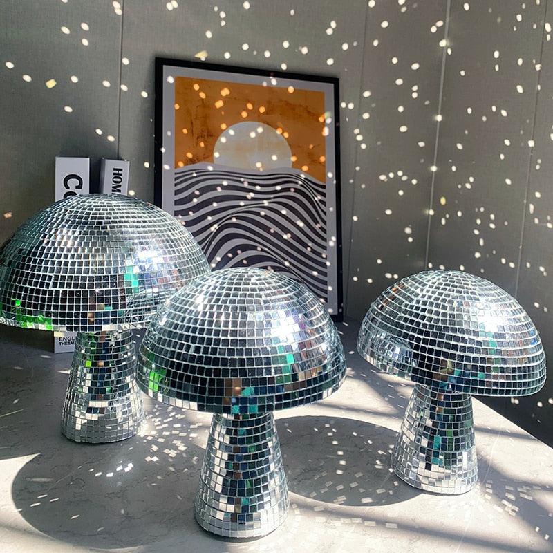 Disco Bal Paddenstoel met Retro Design en Licht