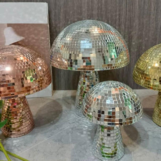 Disco Bal Paddenstoel met Retro Design en Licht