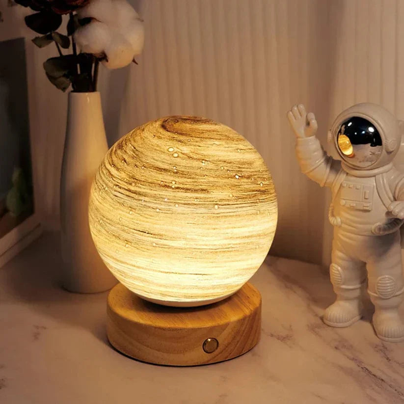 LunaGlow - Artistieke Dimbare USB Maanlamp