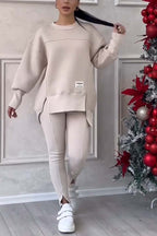 Calma - Oversized Dames Trainingspak Set met Lange Trui en Legging