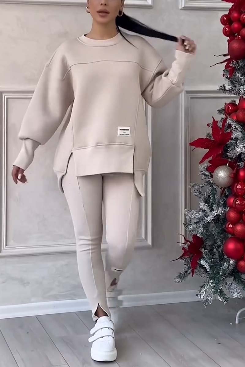 Calma - Oversized Dames Trainingspak Set met Lange Trui en Legging