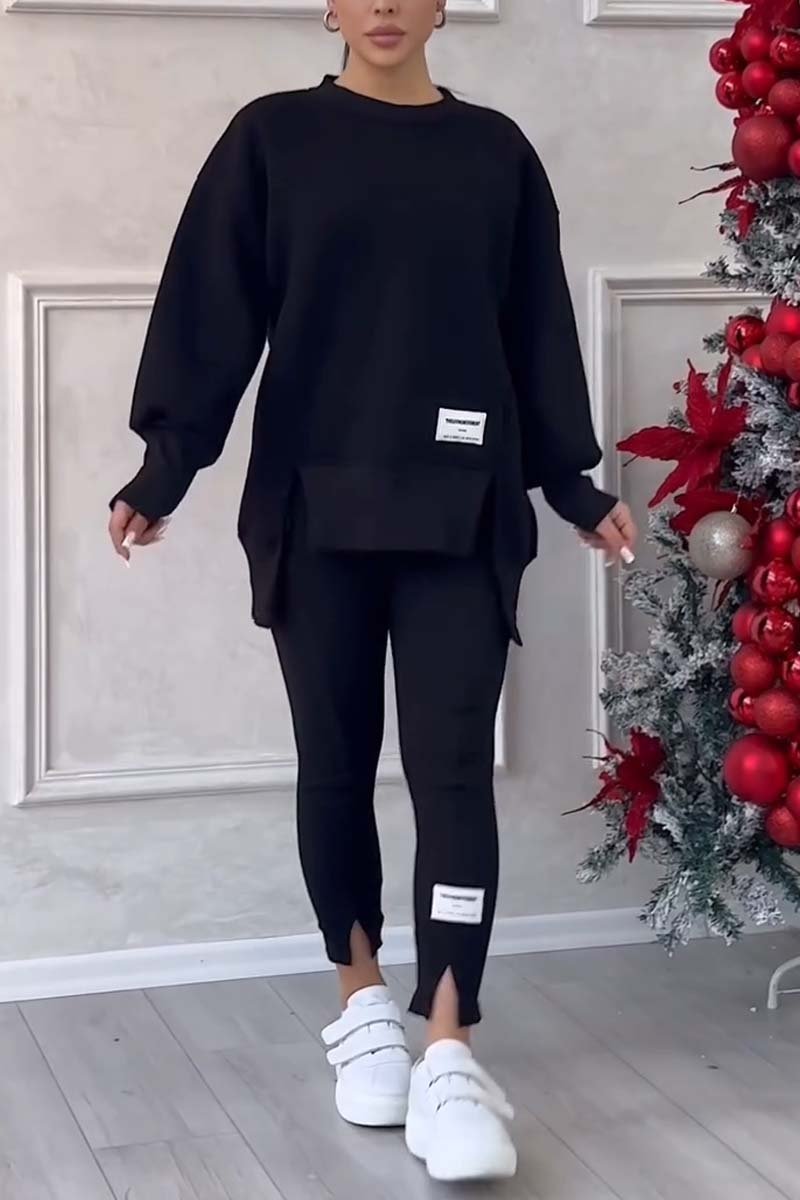 Calma - Oversized Dames Trainingspak Set met Lange Trui en Legging