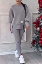 Calma - Oversized Dames Trainingspak Set met Lange Trui en Legging