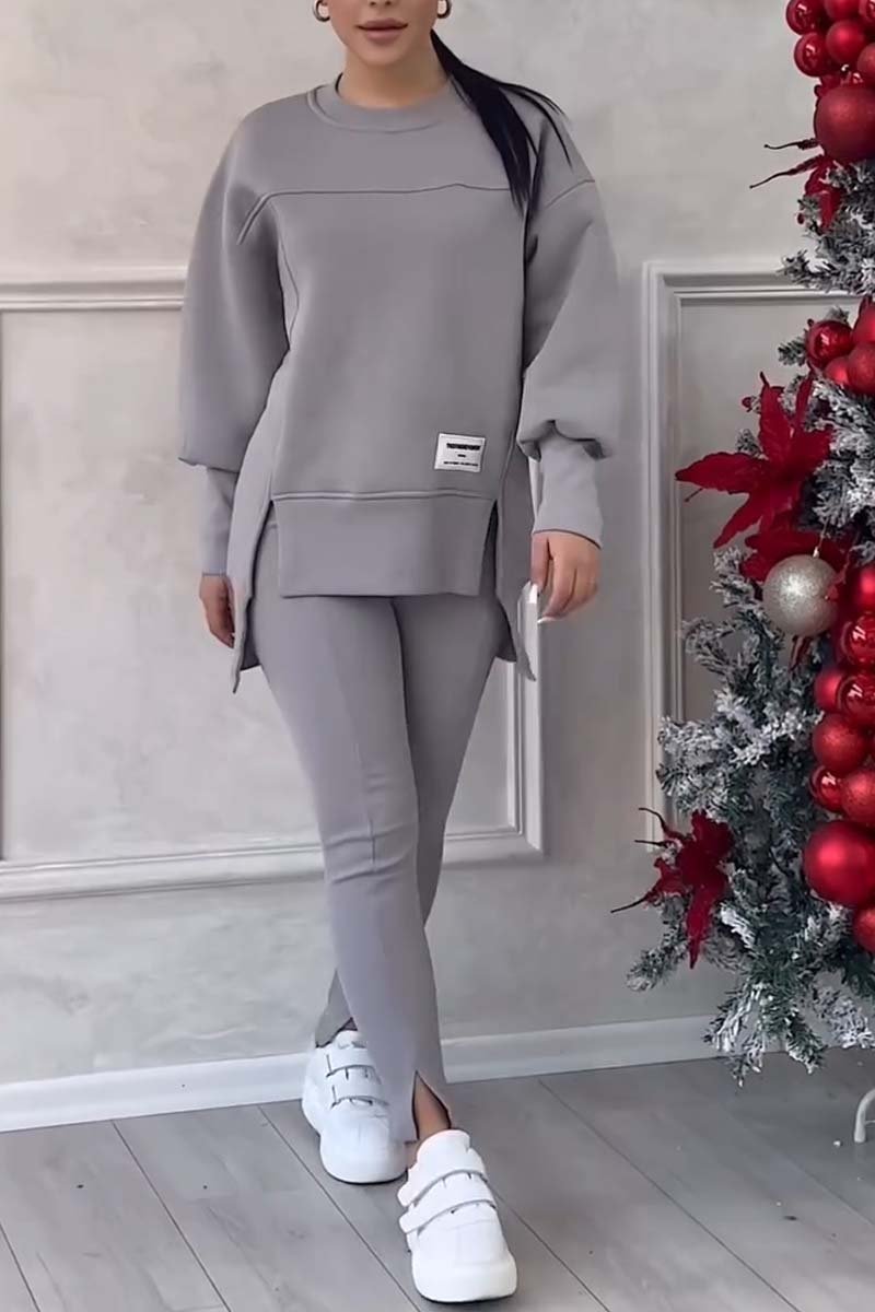 Calma - Oversized Dames Trainingspak Set met Lange Trui en Legging