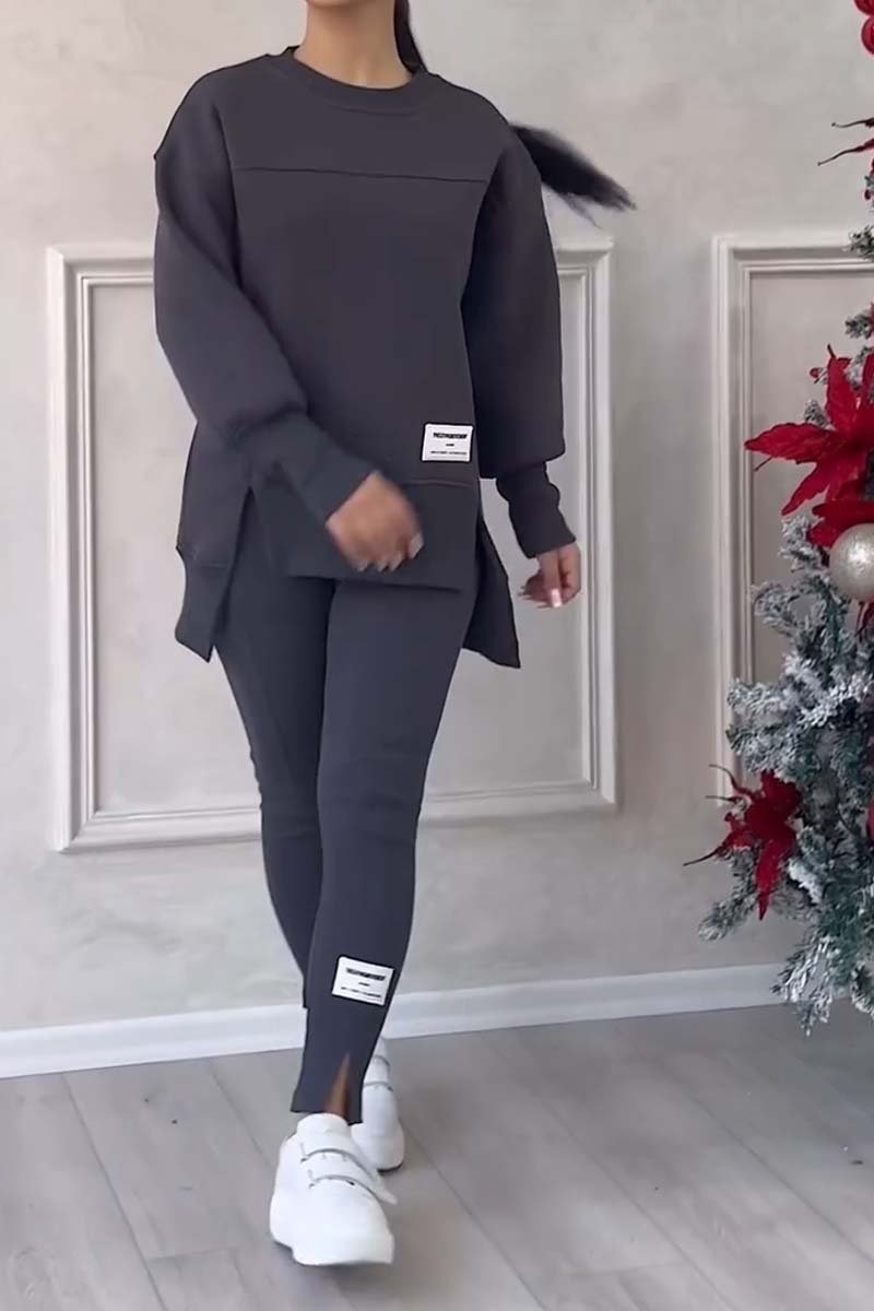 Calma - Oversized Dames Trainingspak Set met Lange Trui en Legging